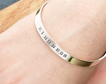 Christian Bracelet · Sterling Silver · Scripture Bracelet · Bible Verse Gift · Personalize Bracelet · Proverbs 31 25 · Strength and Dignity