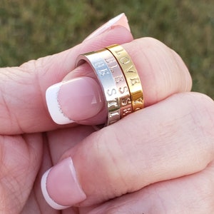 Personalize Ring · Affirmation Ring · Custom Ring · Positive Affirmation · Remember Why You Started · You Got This · Keep Going