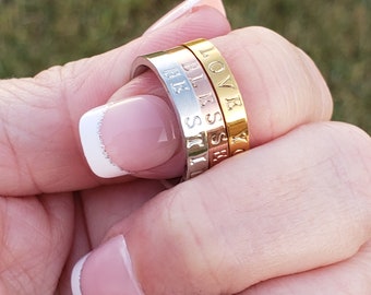 Personalize Ring · Affirmation Ring · Custom Ring · Positive Affirmation · Remember Why You Started · You Got This · Keep Going