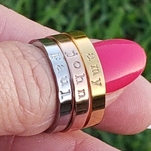 Personalize Ring · Affirmation Ring · Custom Stainless Ring · Positive Affirmation · I Am Enough · Just Breathe · Keep Going · Good Vibes