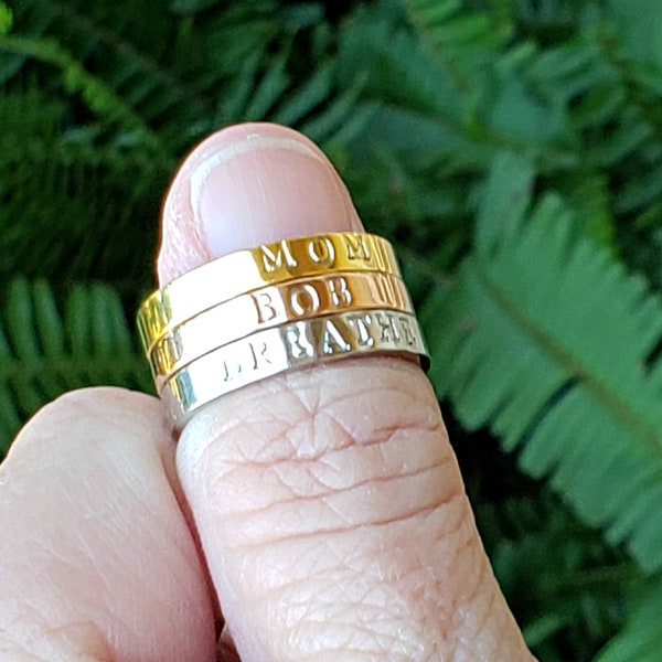 Personalize Gold Curse Word Ring Rose Swear Word Ring Gold Ring Gold Bad Word Ring Rose Cuss Word Ring Rose Word Year Ring Silver Word Ring