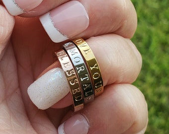 Custom Name Ring - Etsy