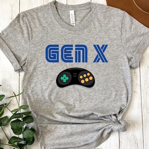 Sega Genesis Gen X Shirt | Generation X Gaming Tee | Retro Sega Video Game Shirt | Video Game Tee For Dad | Vintage Sega Console Tee |