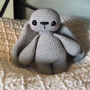 Crochet Pattern Bunny - Amigurumi Rabbit Tutorial PDF - Easter Crochet Pattern - Holland Lops Bunny Crochet - Floppy Ears - ENGLISH Pattern