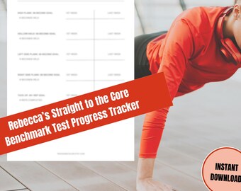 Peloton Core Strength Tracker: Straight to the Core Program with Rebecca Kennedy (PDF Download)