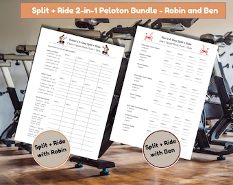 Peloton Workout Tracker Bundle — Robin Arzon & Ben Alldis Split and Ride Programs (2 PDFs)
