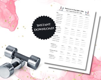 Rebecca Kennedy Peloton Workout Tracker: 4-Day Split + Hike Program (PDF Download)