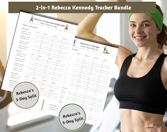 Rebecca Kennedy Bundle: Trackers for her 3-day and 5-day Intermediate Split Programs with Peloton
