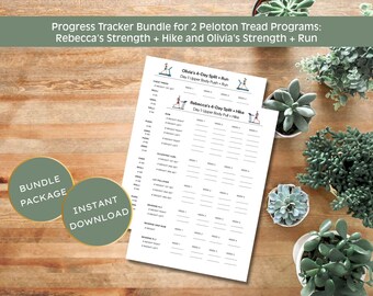 Paquete Peloton Tread Strength + Hike Tracker: Rebecca Kennedy y Olivia Amato (Registro de entrenamiento en PDF)