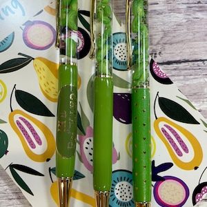 Pickle pen, pickle lover's ballpoint pen, green dill pen
