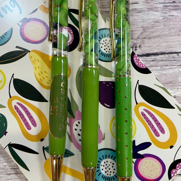 Pickle pen, pickle lover's ballpoint pen, green dill pen