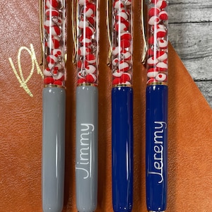 Fishing ballpoint float pen, bobber and hook pen, fishing lovers