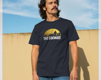 The Goonies Sunset Silhouette Navy T-shirt