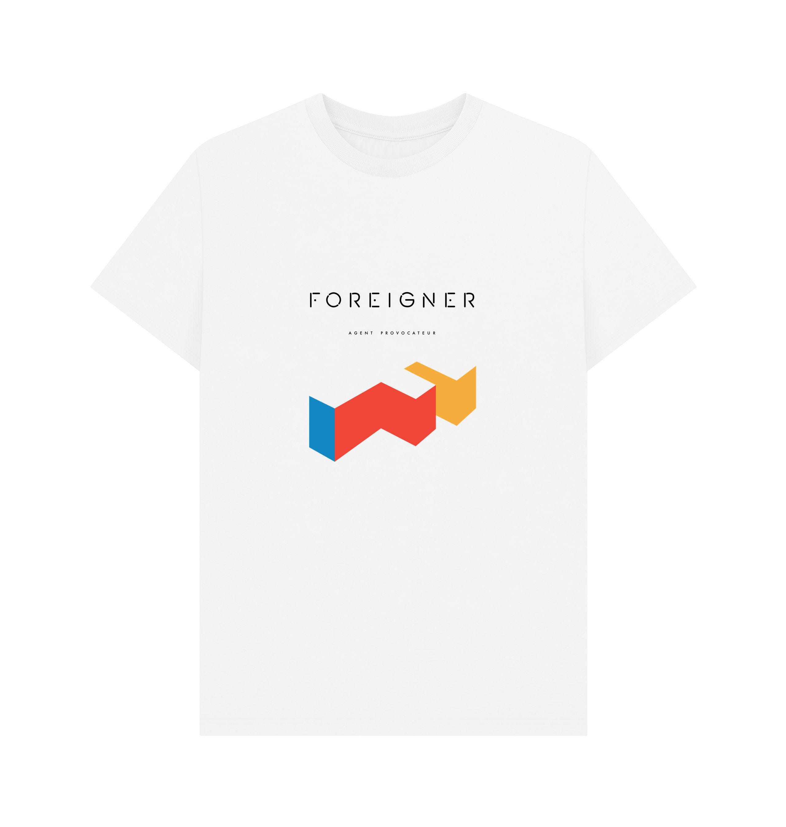 Foreigner Official Rock Band 'agent Provocateur' White Graphic T