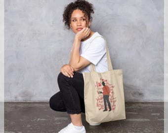 A Nightmare On Elm Street Freddy Krueger Beige Tote Bag