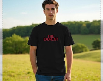 The Exorcist Movie Logo Black T-shirt