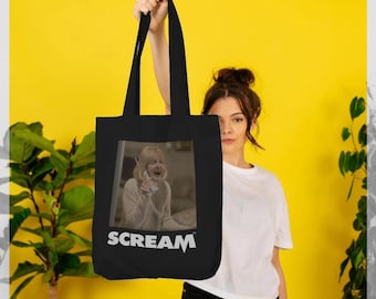 Scream Phone Call Black Tote Bag