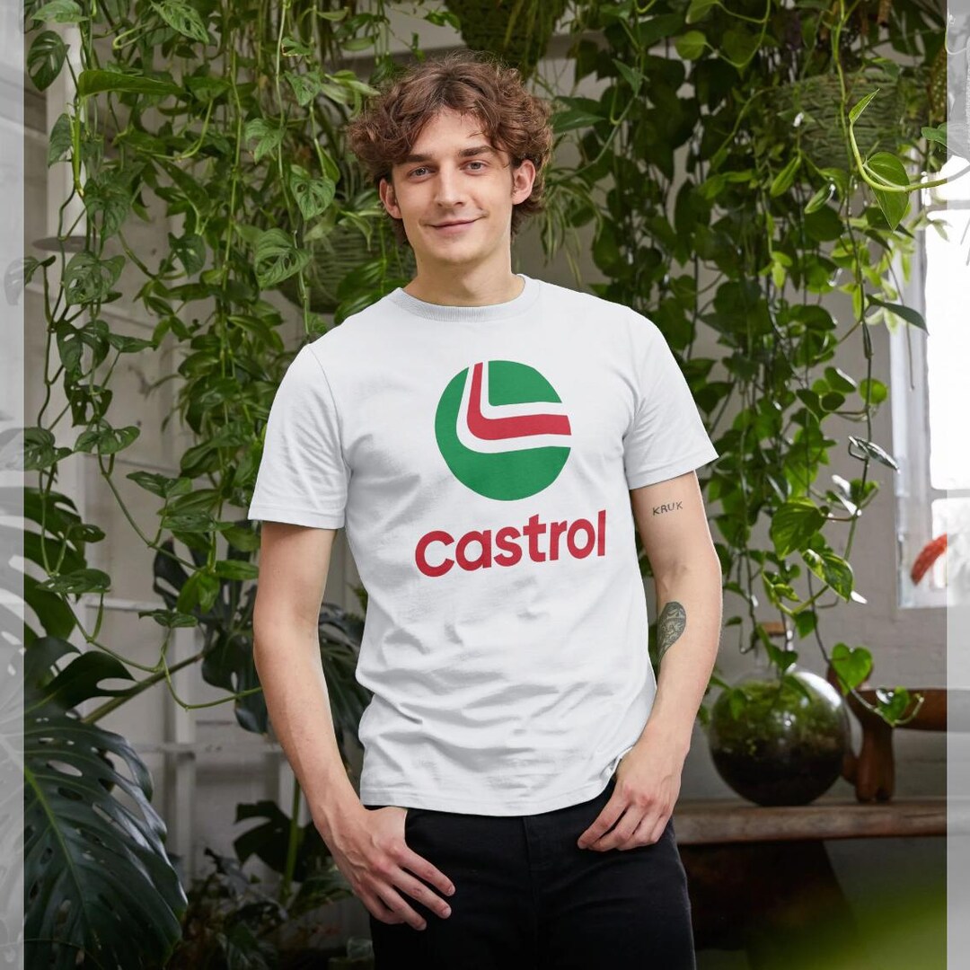 Castrol Logo White Graphic T-shirt - Etsy