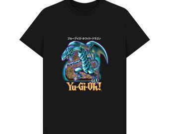 遊戯王 公式 青眼の白龍 グラフィック ブラック Tシャツ - Etsy 日本