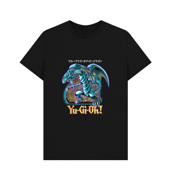遊戯王 公式 青眼の白龍 グラフィック ブラック Tシャツ - Etsy 日本