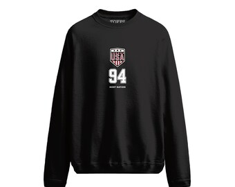 Sudadera negra conmemorativa del fútbol americano de EE. UU. de 1994