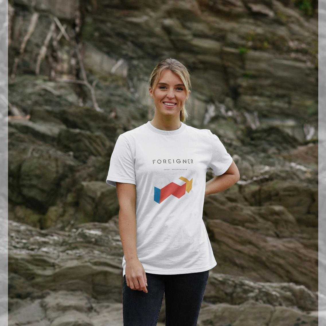 Foreigner Official Rock Band 'agent Provocateur' White Graphic T