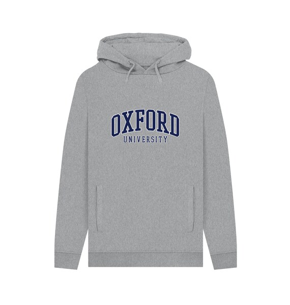 University of Oxford Heather Grey Hoodie - Etsy