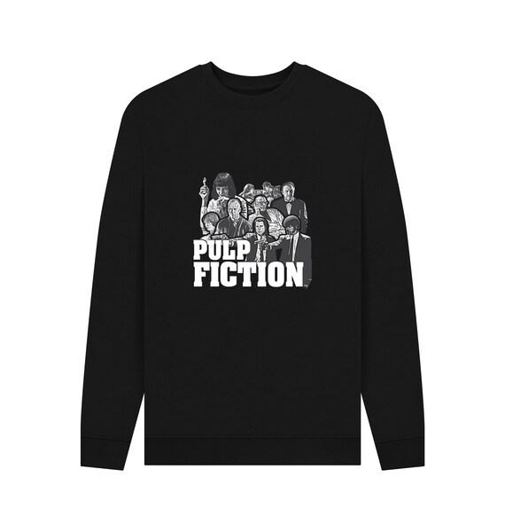 Pulp Fiction Official Cast Graphic Black Sweatshirt - Etsy Canada