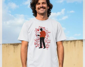 A Nightmare On Elm Street Freddy Krueger White T-shirt