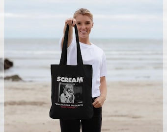 Scream 'What's Your Favourite Scary Movie?' Black Tote Bag
