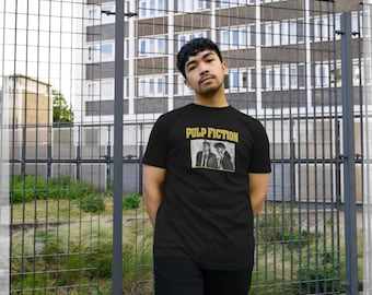 Pulp Fiction Official Scenes Black Graphic T-shirt