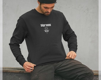 Sudadera negra con gráfico de la serie oficial de televisión Los Soprano