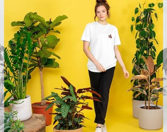 Das offizielle weiße Powerpuff Girls T-Shirt mit Grafik-Print auf der Brust