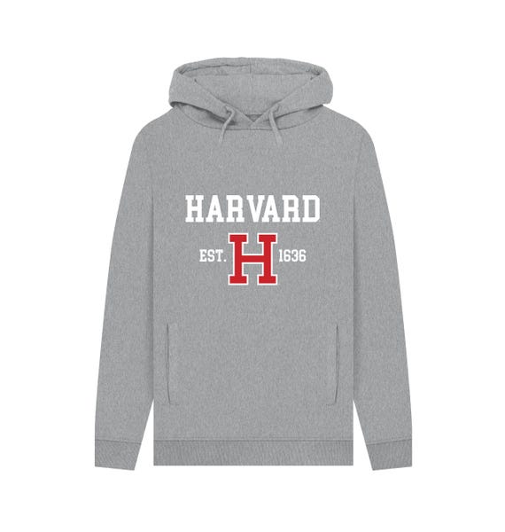 Harvard University Est 1636 Grey Graphic Hoodie