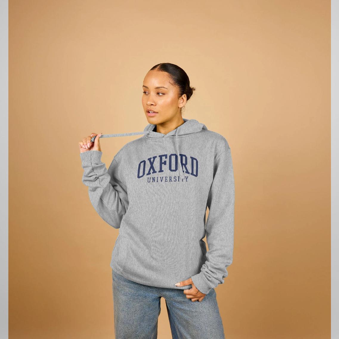 University of Oxford Heather Grey Hoodie - Etsy