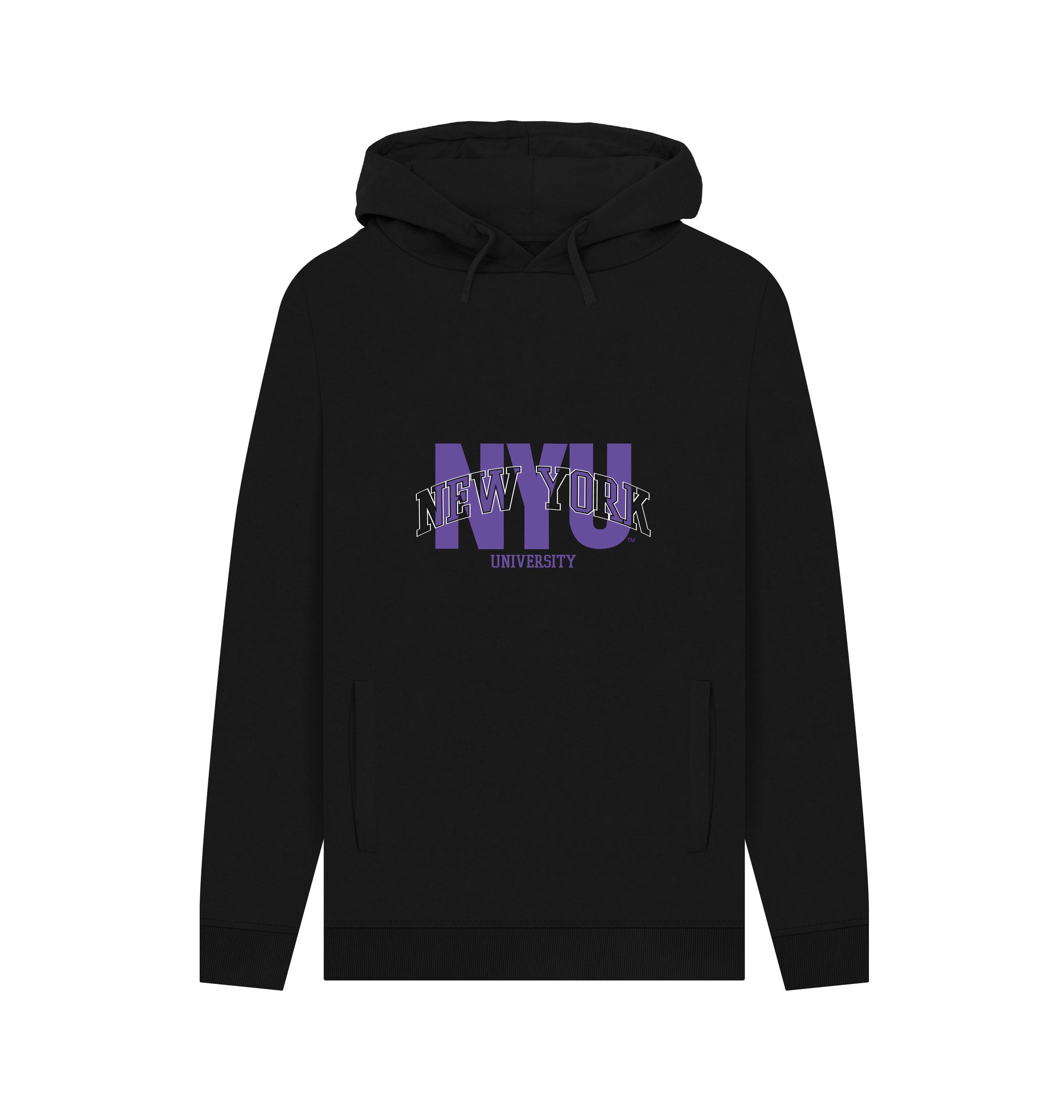 ニューヨーク大学「NYU」スクリプト ブラック パーカー - Etsy 日本