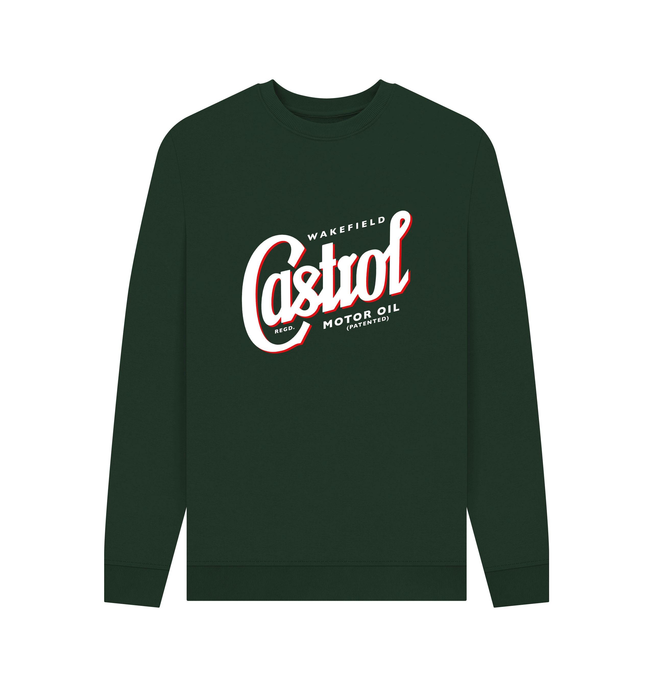 Castrol Logo Script Green Graphic Sweatshirt - Etsy