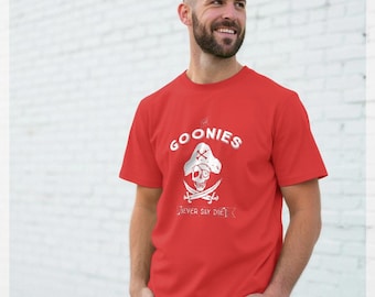 The Goonies 'Never Say Die' Piraten-Rotes T-Shirt