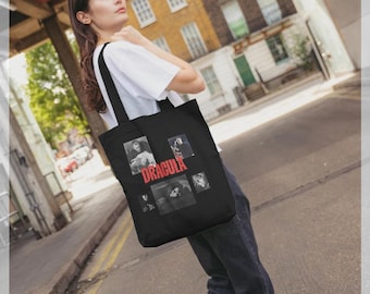 Horrorline Dracula Movie Scenes Black Tote Bag