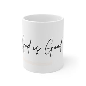 Inspirational 11oz Mug - &quot;God is Good&quot; Coffee Cup, Faith-Based Gift for Friends, Motivational Drinkware for Home & Office, Perfect for [...]