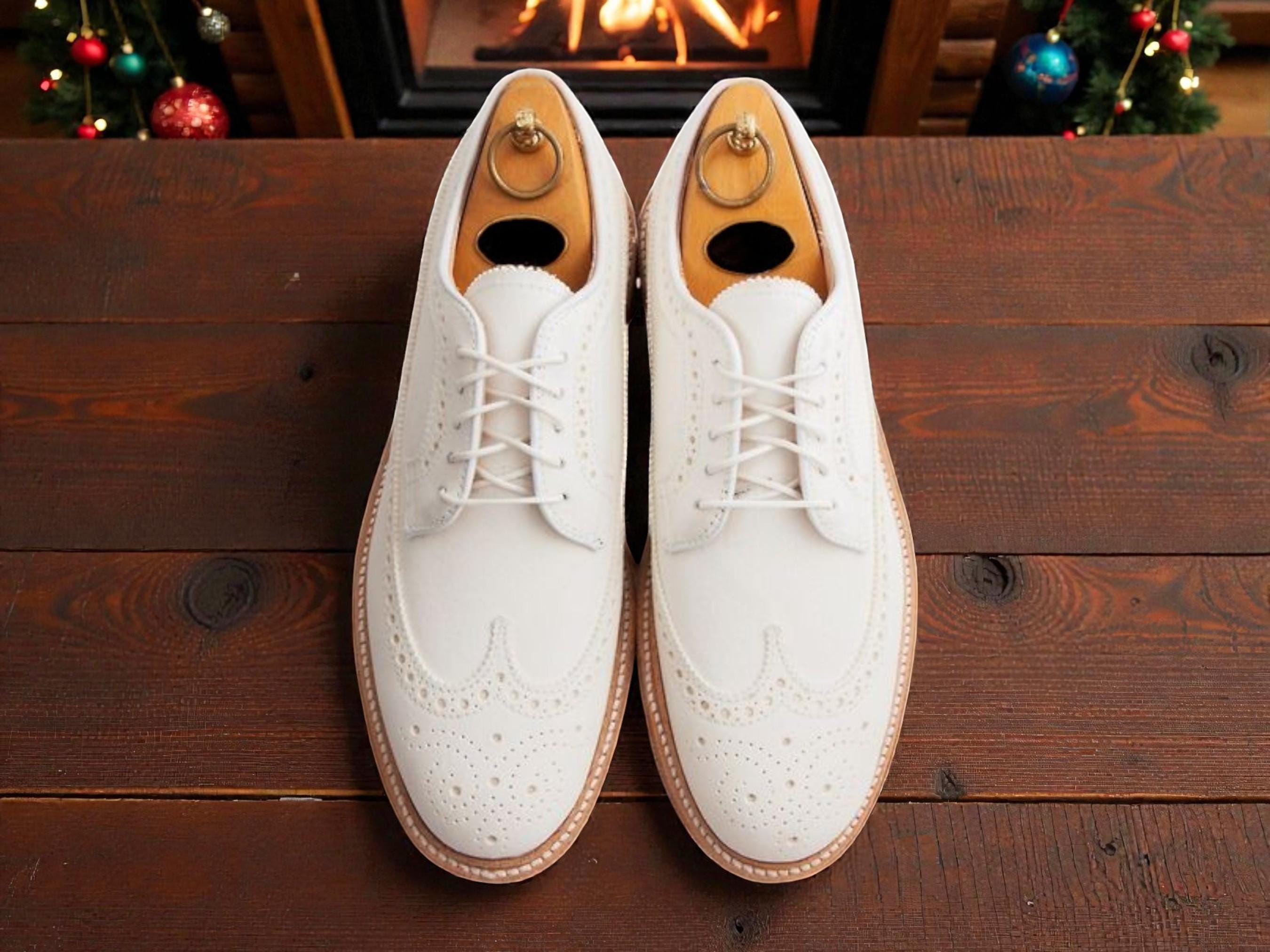White Bucks Shoes - Etsy