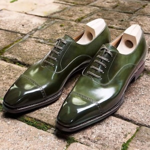 Olive Green Dress Shoes - Etsy Olive Green Dress Shoes - Etsy