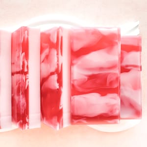 Strawberry Soap Bar, Bath Bar Soap, Strawberry Vanilla Buttercream
