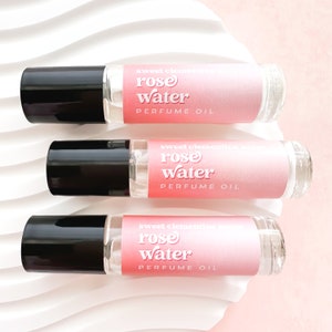 Rose Water Perfume Oil Fragrance Roll On