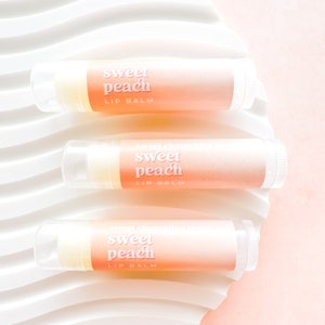 Sweet Peach Lip Balm, Moisturizing Avocado and Jojoba Oil Lip Balm