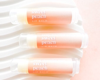 Sweet Peach Lip Balm, Moisturizing Avocado and Jojoba Oil Lip Balm