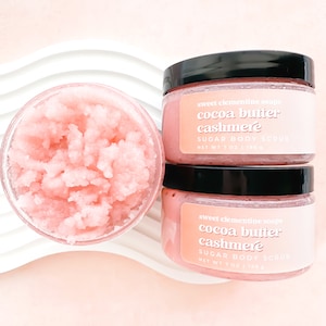 Cocoa Butter Sugar Scrub, Body Scrub, Hand and Foot Scrub, Body Polish, Exfoliating Scrub