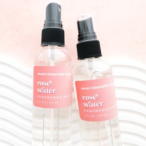 Rose Water, Fragrance Mist, Body Mist, Body Spray