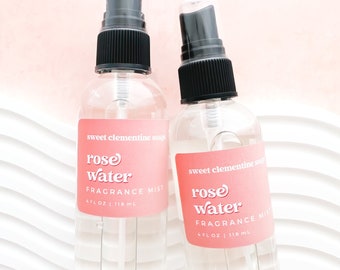 Rose Water, Fragrance Mist, Body Mist, Body Spray