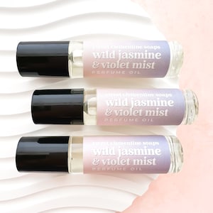 Wild Jasmine and Violet Mist Perfume Oil Fragrance Roll On